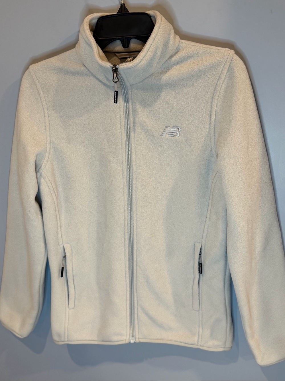 New Balance Women's pale grey Full-Zip Fleece Jacket New